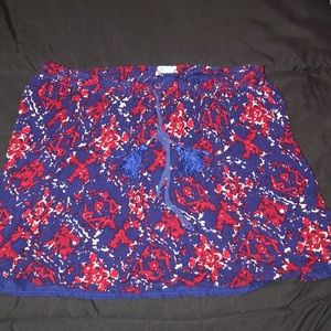 Printed mini skirt